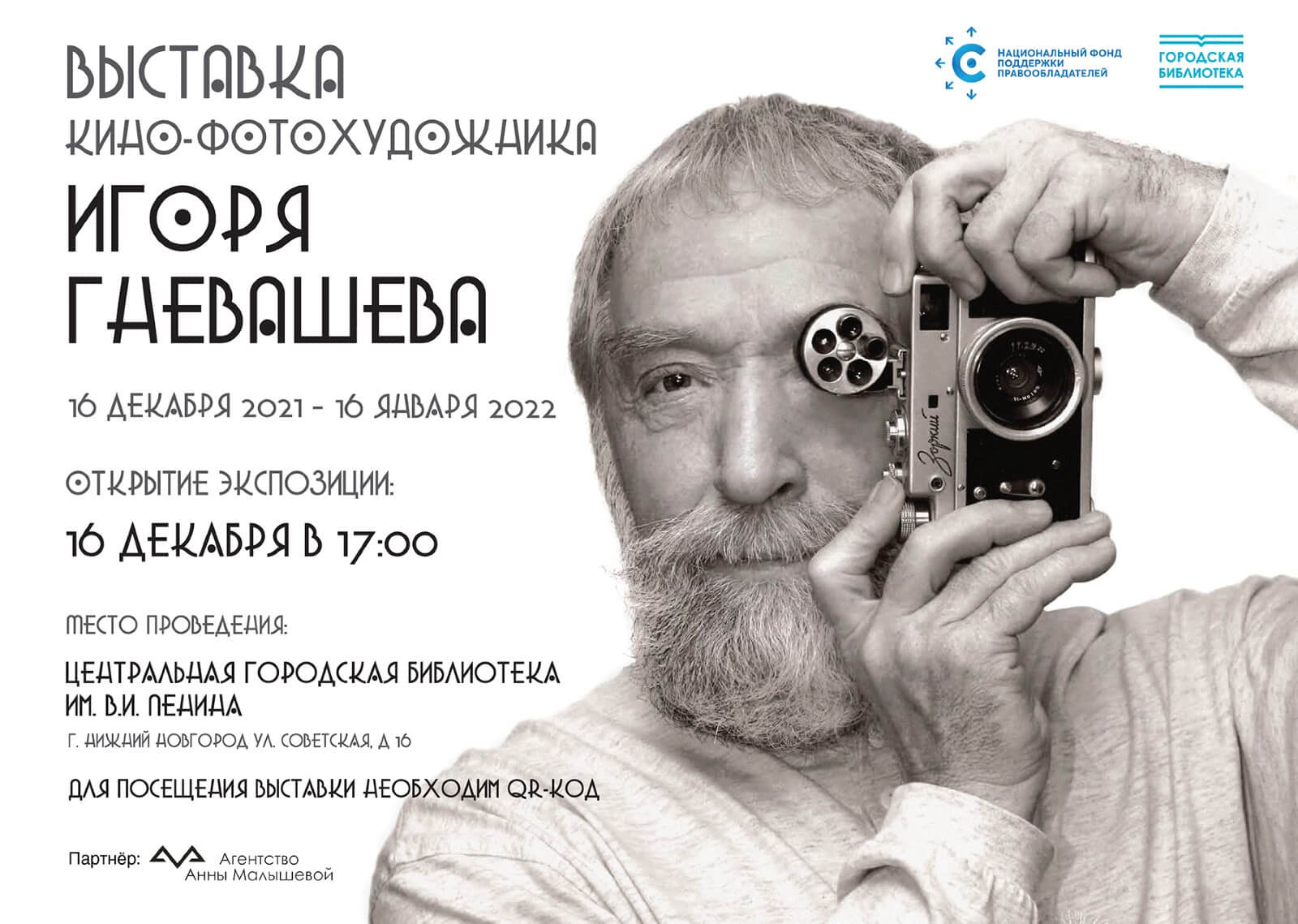 В Нижнем Новгороде пройдет выставка работ Игоря Гневашева, организованная НФПП